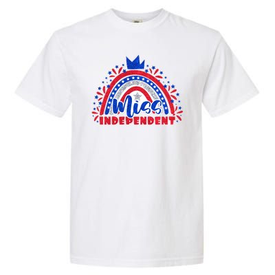 Cute Miss Independent 4th Of July Garment-Dyed Heavyweight T-Shirt