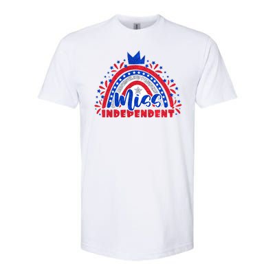 Cute Miss Independent 4th Of July Softstyle® CVC T-Shirt