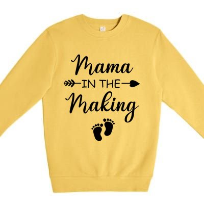 Cute Mama In The Making Pregnancy Announcet Great Gift Premium Crewneck Sweatshirt