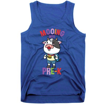 Cow Mooing Into Prek Great Gift Tank Top