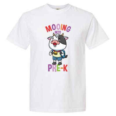 Cow Mooing Into Prek Great Gift Garment-Dyed Heavyweight T-Shirt