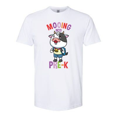 Cow Mooing Into Prek Great Gift Softstyle CVC T-Shirt