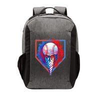 Cute Melting Ice Cream Baseball Ball Home Plate Vector Backpack