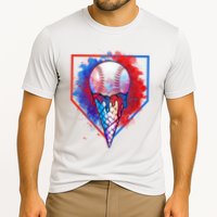 Cute Melting Ice Cream Baseball Ball Home Plate Cooling Performance Crew T-Shirt