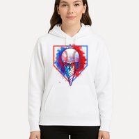 Cute Melting Ice Cream Baseball Ball Home Plate Hoodie