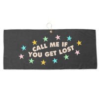 Call Me If You Get Lost Large Microfiber Waffle Golf Towel