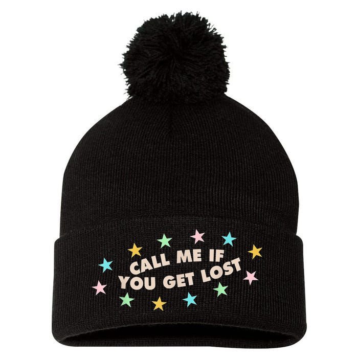 Call Me If You Get Lost Pom Pom 12in Knit Beanie