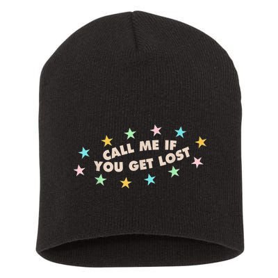 Call Me If You Get Lost Short Acrylic Beanie