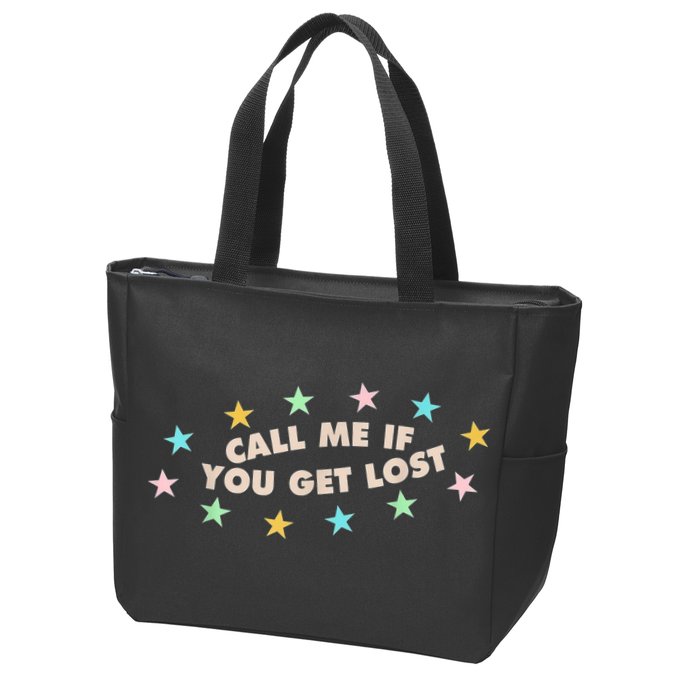 Call Me If You Get Lost Zip Tote Bag