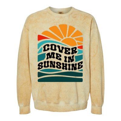 Cover Me In Sunshine Colorblast Crewneck Sweatshirt