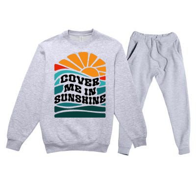 Cover Me In Sunshine Premium Crewneck Sweatsuit Set