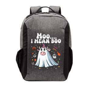 Cute Moo I Mean Boo Halloween Cow Ghost Moo Gift Vector Backpack