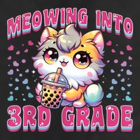 Cute Meowing Into 3rd Grade Cat For First Day Of 3rd Grade Cool Comfort Performance Bucket Hat