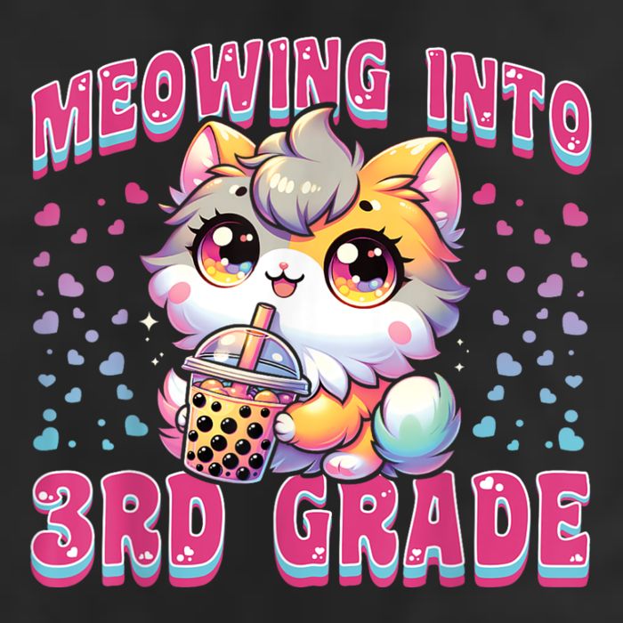 Cute Meowing Into 3rd Grade Cat For First Day Of 3rd Grade Cool Comfort Performance Bucket Hat