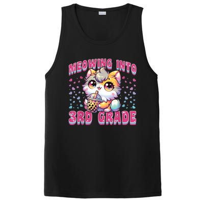 Cute Meowing Into 3rd Grade Cat For First Day Of 3rd Grade PosiCharge Competitor Tank