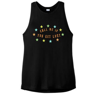 Call Me If You Get Lost Star Ladies PosiCharge Tri-Blend Wicking Tank