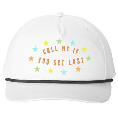 Call Me If You Get Lost Star Snapback Five-Panel Rope Hat