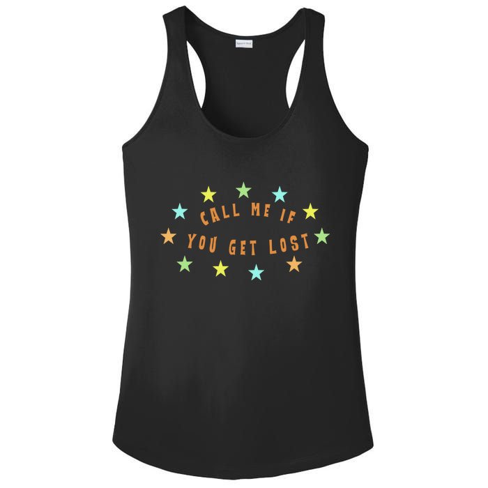 Call Me If You Get Lost Star Ladies PosiCharge Competitor Racerback Tank