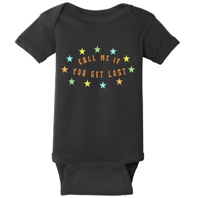 Call Me If You Get Lost Star Baby Bodysuit