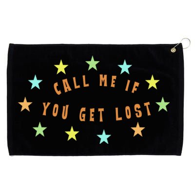 Call Me If You Get Lost Star Grommeted Golf Towel