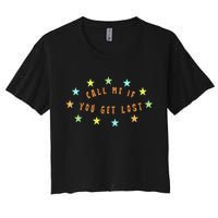 Call Me If You Get Lost Star Women's Crop Top Tee