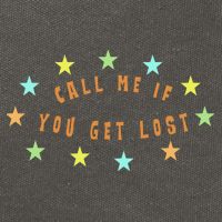 Call Me If You Get Lost Star Cotton Canvas Backpack