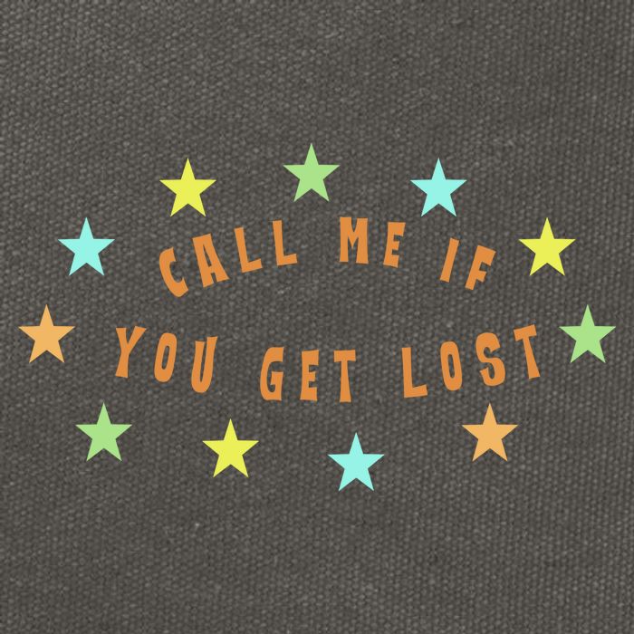 Call Me If You Get Lost Star Cotton Canvas Backpack