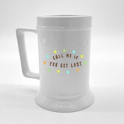 Call Me If You Get Lost Star Beer Stein