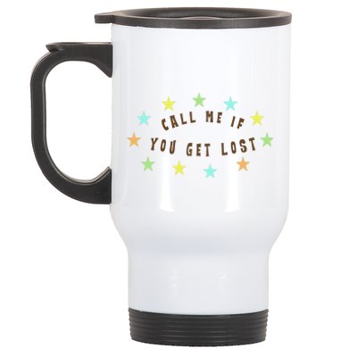 Call Me If You Get Lost Star Stainless Steel Travel Mug