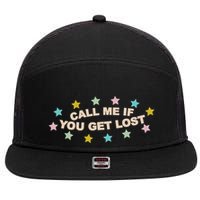Call Me If You Get Lost 7 Panel Mesh Trucker Snapback Hat