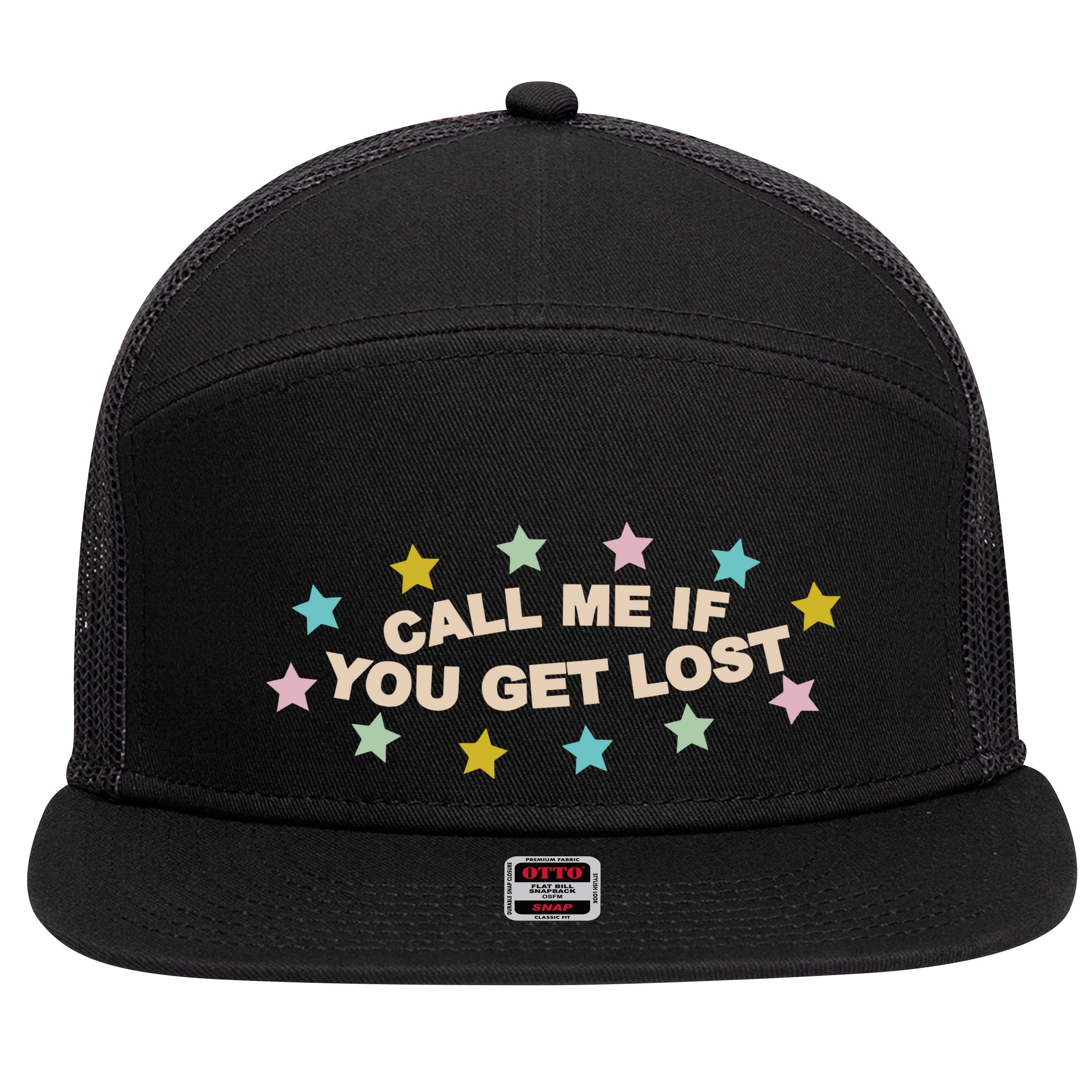 Call Me If You Get Lost 7 Panel Mesh Trucker Snapback Hat