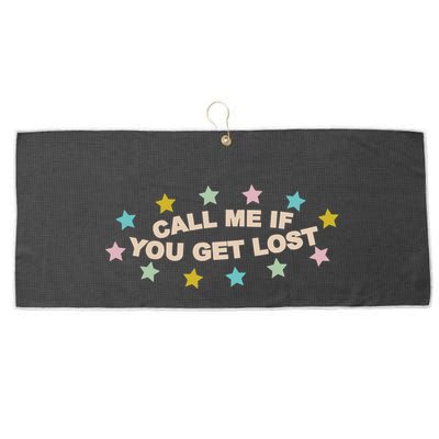 Call Me If You Get Lost Large Microfiber Waffle Golf Towel