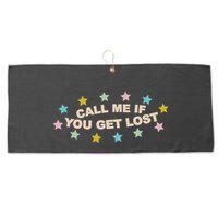 Call Me If You Get Lost Large Microfiber Waffle Golf Towel