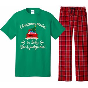 Christmas Movies In July Don't Judge Me Red Truck Xmas Pajama Set