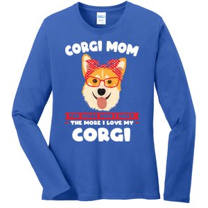 Corgi Mom I Love My Corgi Corgi Mom Cute Gift Ladies Long Sleeve Shirt