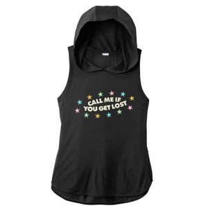 Call Me If You Get Lost Ladies PosiCharge Tri-Blend Wicking Draft Hoodie Tank