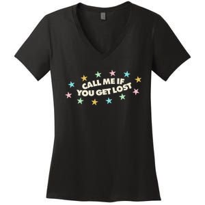 Call Me If You Get Lost Women's V-Neck T-Shirt