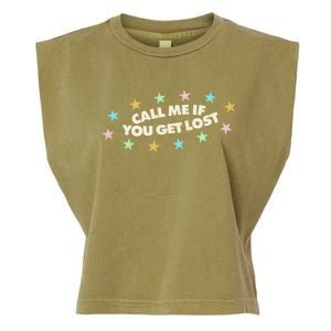 Call Me If You Get Lost Garment-Dyed Women's Muscle Tee