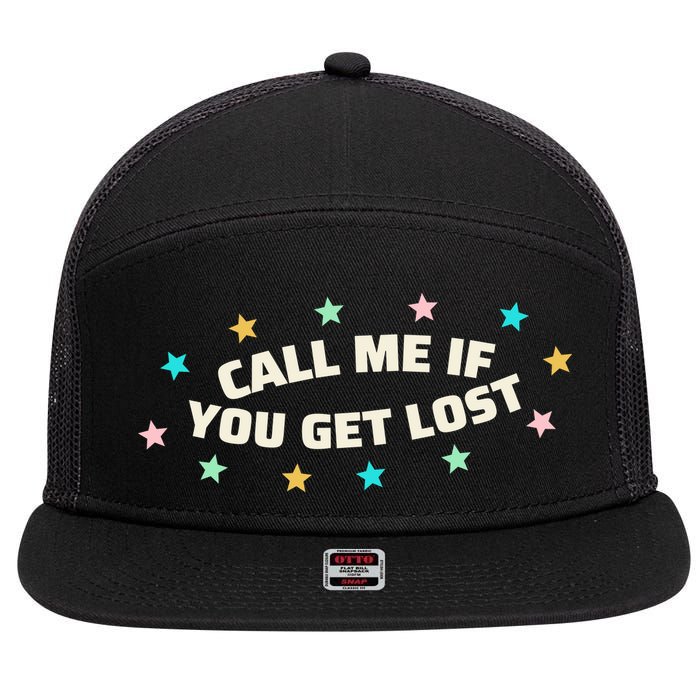 Call Me If You Get Lost 7 Panel Mesh Trucker Snapback Hat