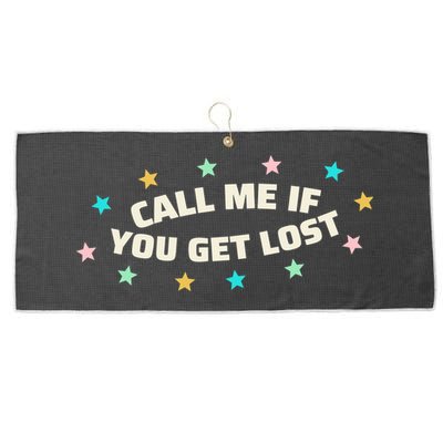 Call Me If You Get Lost Large Microfiber Waffle Golf Towel