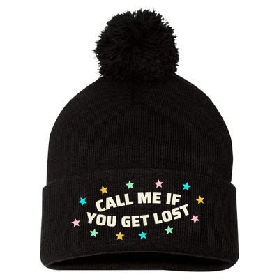 Call Me If You Get Lost Pom Pom 12in Knit Beanie