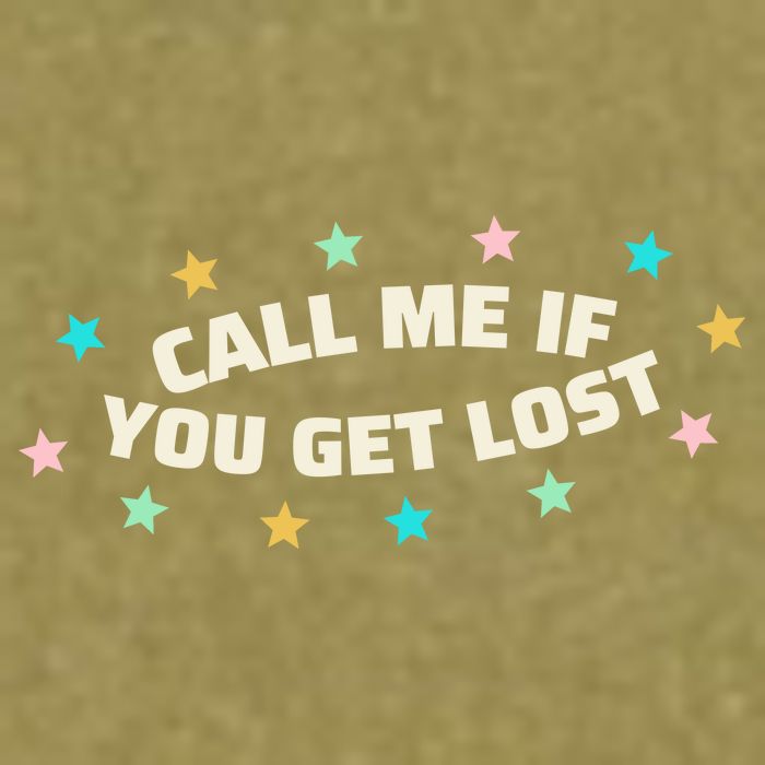 Call Me If You Get Lost Garment-Dyed Women's Muscle Tee