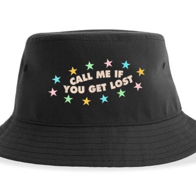 Call Me If You Get Lost Trendy Costume Sustainable Bucket Hat