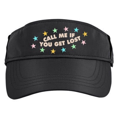 Call Me If You Get Lost Trendy Costume Adult Drive Performance Visor