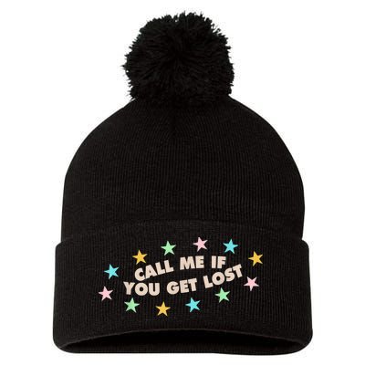 Call Me If You Get Lost Trendy Costume Pom Pom 12in Knit Beanie