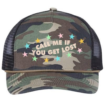 Call Me If You Get Lost Trendy Costume Retro Rope Trucker Hat Cap