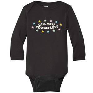 Call Me If You Get Lost Hip Hop Baby Long Sleeve Bodysuit