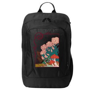 Cool Mushrooms Illustration City Backpack