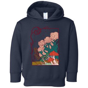 Cool Mushrooms Illustration Toddler Hoodie