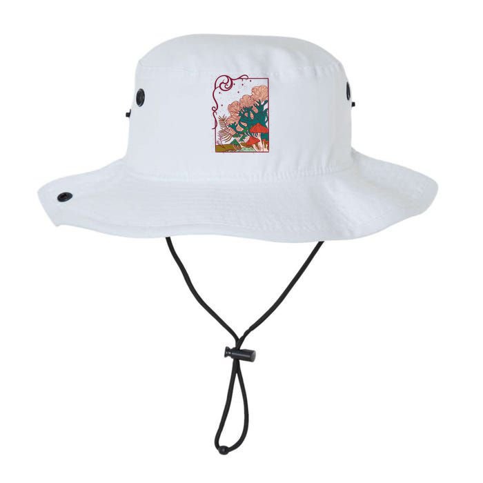 Cool Mushrooms Illustration Bucket Hat